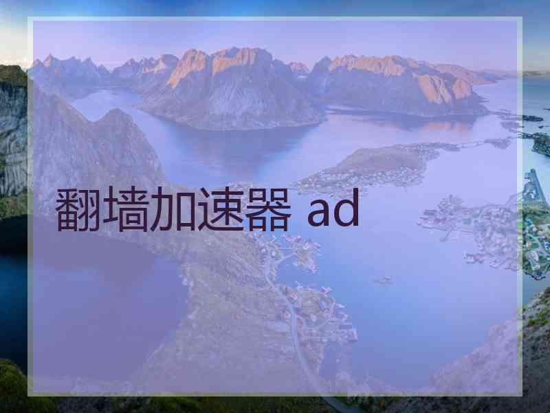 翻墙加速器 ad