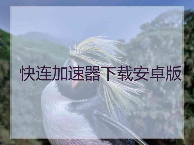 快连加速器下载安卓版