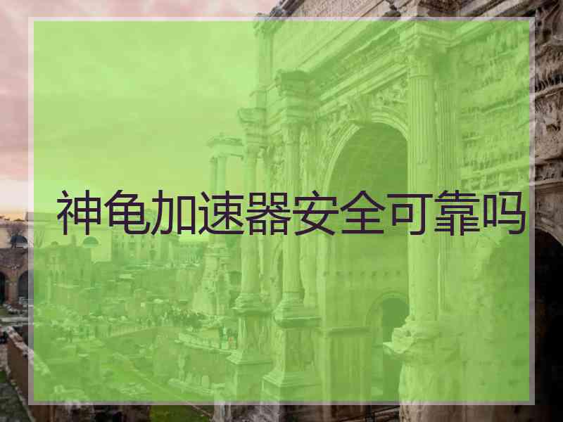 神龟加速器安全可靠吗