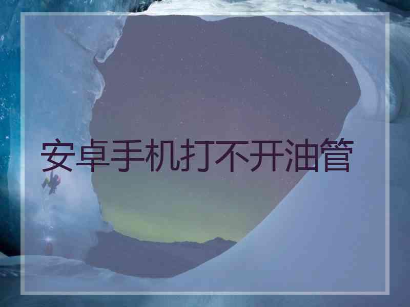 安卓手机打不开油管