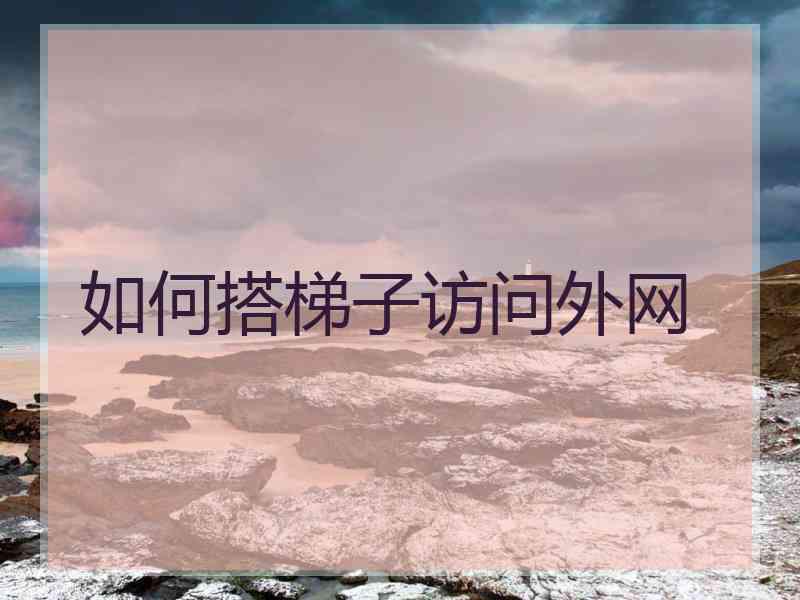 如何搭梯子访问外网