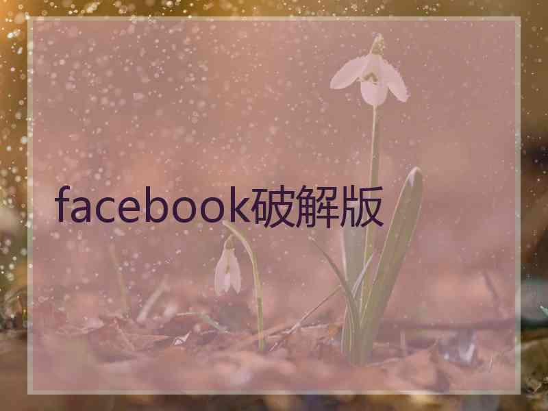 facebook破解版