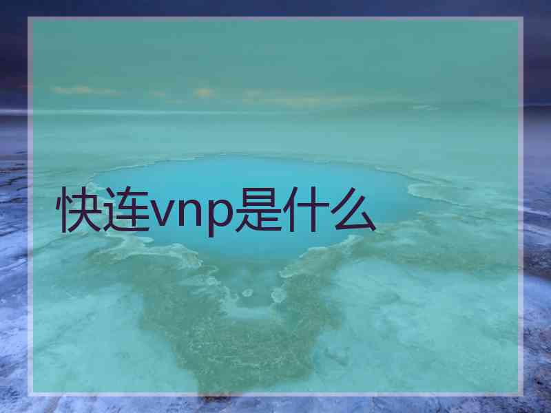 快连vnp是什么